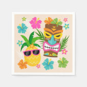 Tropisch Hawaiian Luau Birthday Servet (Voorkant)