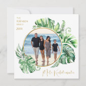 Tropisch Hawaiian Mele Kalikimaka Kerstmis Feestdagenkaart (Voorkant)