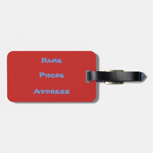 Tropisch Hawaiian Palm Tree Sandy Beach Paradise Bagagelabel (Achterkant horizontaal)