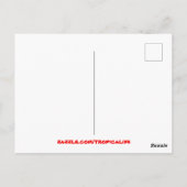 Tropisch Hawaiian Palm Tree Sandy Beach Paradise Briefkaart (Achterkant)