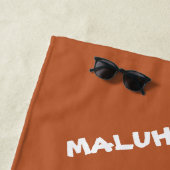 Tropisch Hawaiian Peace Love Name Colorful Island Strandlaken (In situ)