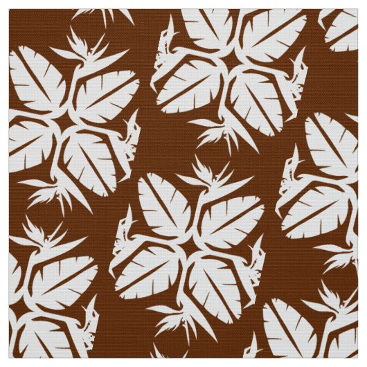 Tropisch Hawaiian Quilt Pattern Bird of Paradise Stof (Swatch)