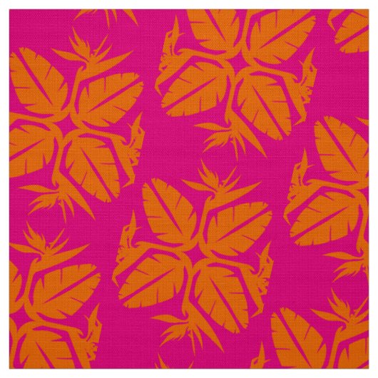 Tropisch Hawaiian Quilt Pattern Bird of Paradise Stof (Swatch)