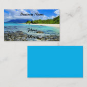 Tropisch Hawaiian Rocky Beach Visitekaartje (Voorkant / Achterkant)