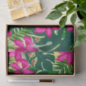 Tropisch Hawaiian Style Floral Patroon Tissuepapier (Geschenk)