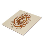 Tropisch Hawaiian Tribal Fish Hook Ceramic Tile Tegeltje (Zijkant)