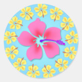 Tropisch Hawiian Luau Cupcake Stickers (Voorkant)