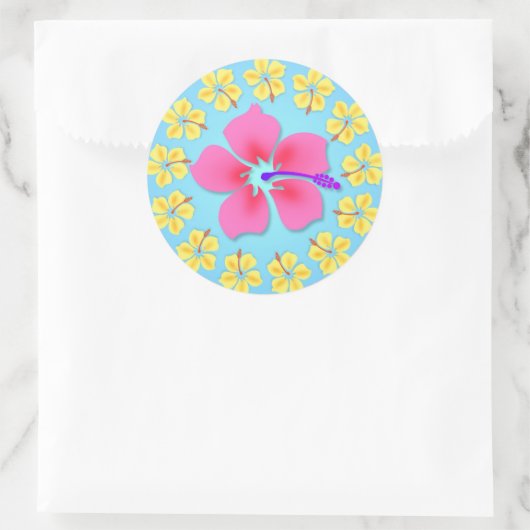 Tropisch Hawiian Luau Cupcake Stickers (Tas)