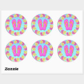 Tropisch Hawiian Luau Cupcake Stickers (Vel)