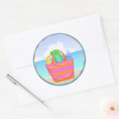 Tropisch Hawiian Luau Cupcake Stickers (Envelop)
