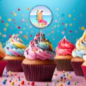 Tropisch Hawiian Luau Cupcake Stickers
