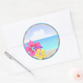 Tropisch Hawiian Luau Cupcake Toppers Stickers (Envelop)