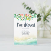 Tropisch heb ik Verandering van Adres bewogen Briefkaart (Staand voorkant)