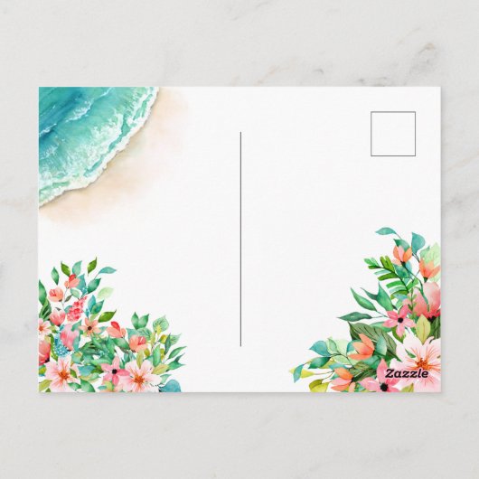 Tropisch heb ik Verandering van Adres bewogen Briefkaart (Achterkant)