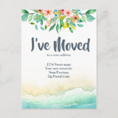 Tropisch heb ik Verandering van Adres bewogen Briefkaart (Voorkant)