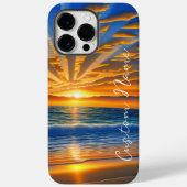 Tropisch heldere oceaanzonsonderstel Case-Mate iPhone case (Achterkant)
