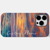 Tropisch heldere Ocean Sunset Beach Case-Mate iPhone Case (Achterkant (horizontaal))