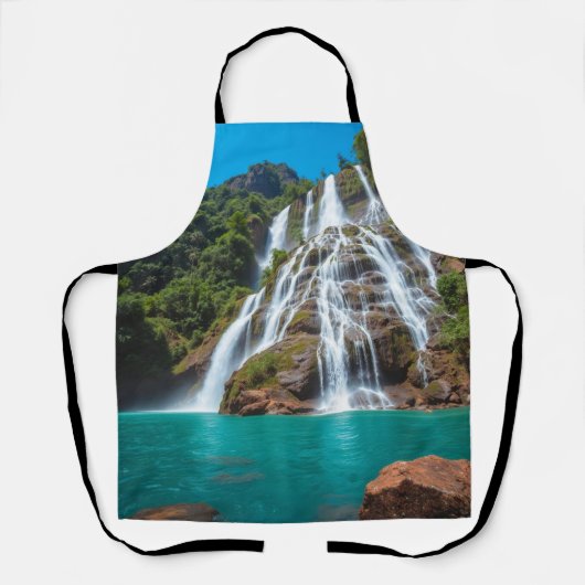 Tropisch Herfst landschap Schort (Voorkant)