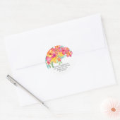Tropisch Hibiscus Floral Adres Label Sticker (Envelop)