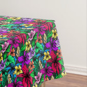 Tropisch Hibiscus Floral Flower Pattern Tafelkleed (Voorbeeld)