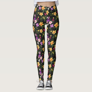 Tropisch Hibiscus Floral Leggings