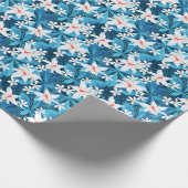 Tropisch Hibiscus Floral Pattern 2 Cadeaupapier (Hoek)