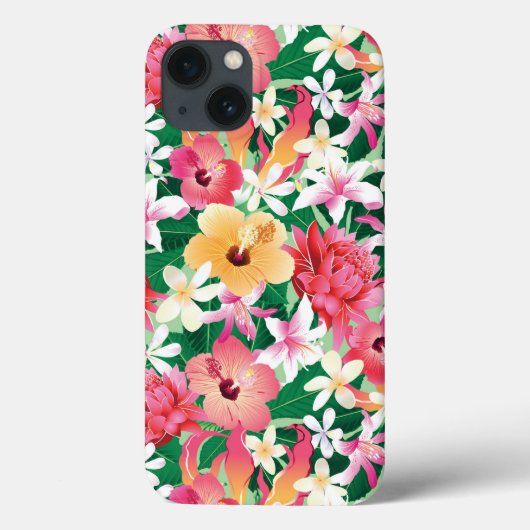 Tropisch Hibiscus Floral Pattern 2 Case-Mate iPhone Case (Achterkant)