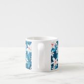 Tropisch Hibiscus Floral Pattern 2 Espresso Kop (Achterkant)