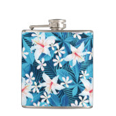 Tropisch Hibiscus Floral Pattern 2 Heupfles (Voorkant)