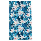 Tropisch Hibiscus Floral Pattern 2 Klein Cadeauzakje (Achterkant)