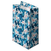 Tropisch Hibiscus Floral Pattern 2 Klein Cadeauzakje (Voorkant Gekanteld)