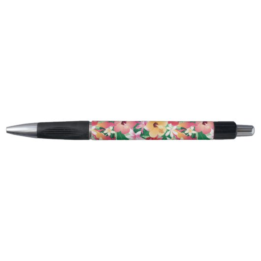 Tropisch Hibiscus Floral Pattern 2 Pen (Voorkant)