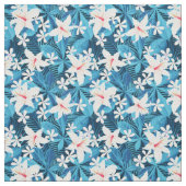 Tropisch Hibiscus Floral Pattern 2 Stof (Swatch)