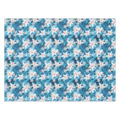 Tropisch Hibiscus Floral Pattern 2 Tafelkleed (Voorkant (Horizontaal))