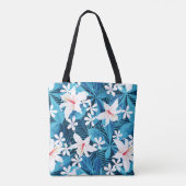 Tropisch Hibiscus Floral Pattern 2 Tote Bag (Achterkant)
