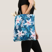 Tropisch Hibiscus Floral Pattern 2 Tote Bag (Dichtbij)