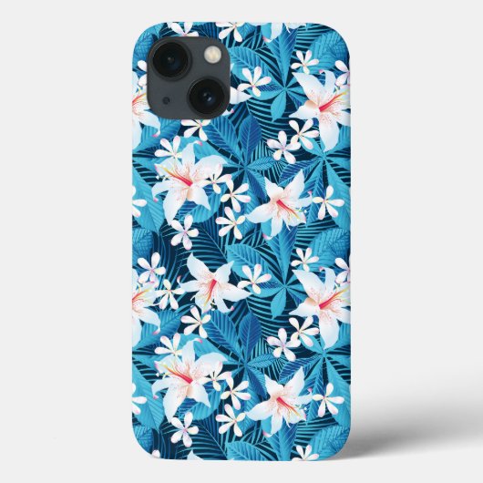 Tropisch Hibiscus Floral Pattern Case-Mate iPhone Case (Achterkant)
