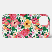 Tropisch Hibiscus Floral Pattern Case-Mate iPhone Case (Achterkant (horizontaal))