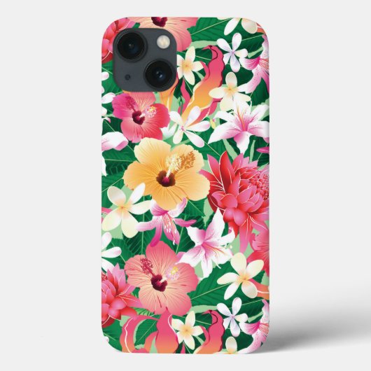 Tropisch Hibiscus Floral Pattern Case-Mate iPhone Case (Achterkant)