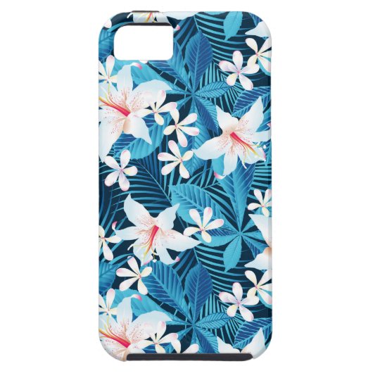 Tropisch Hibiscus Floral Pattern Case-Mate iPhone Case (Achterkant)