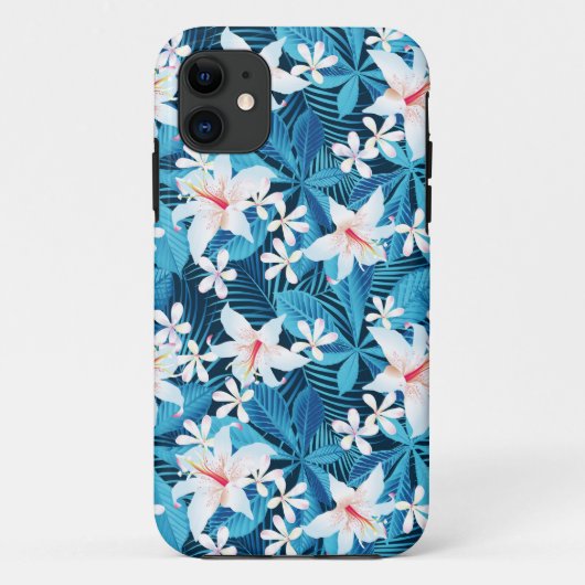 Tropisch Hibiscus Floral Pattern Case-Mate iPhone Case (Achterkant)