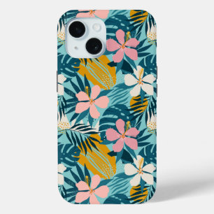Tropisch Hibiscus Floral Pattern iPhone 15 Case