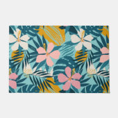 Tropisch Hibiscus Floral Pattern Deurmat (Voorkant)