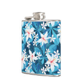 Tropisch Hibiscus Floral Pattern Heupfles (Links)