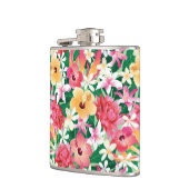 Tropisch Hibiscus Floral Pattern Heupfles (Links)