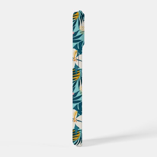 Tropisch Hibiscus Floral Pattern iPhone 15 Case (Rechterkant)