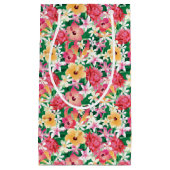 Tropisch Hibiscus Floral Pattern Klein Cadeauzakje (Voorkant)
