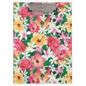 Tropisch Hibiscus Floral Pattern Klembord (Voorkant)