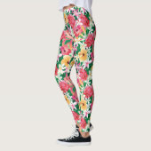 Tropisch Hibiscus Floral Pattern Leggings (Links)