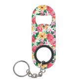 Tropisch Hibiscus Floral Pattern Mini Flessenopener (Voorkant)